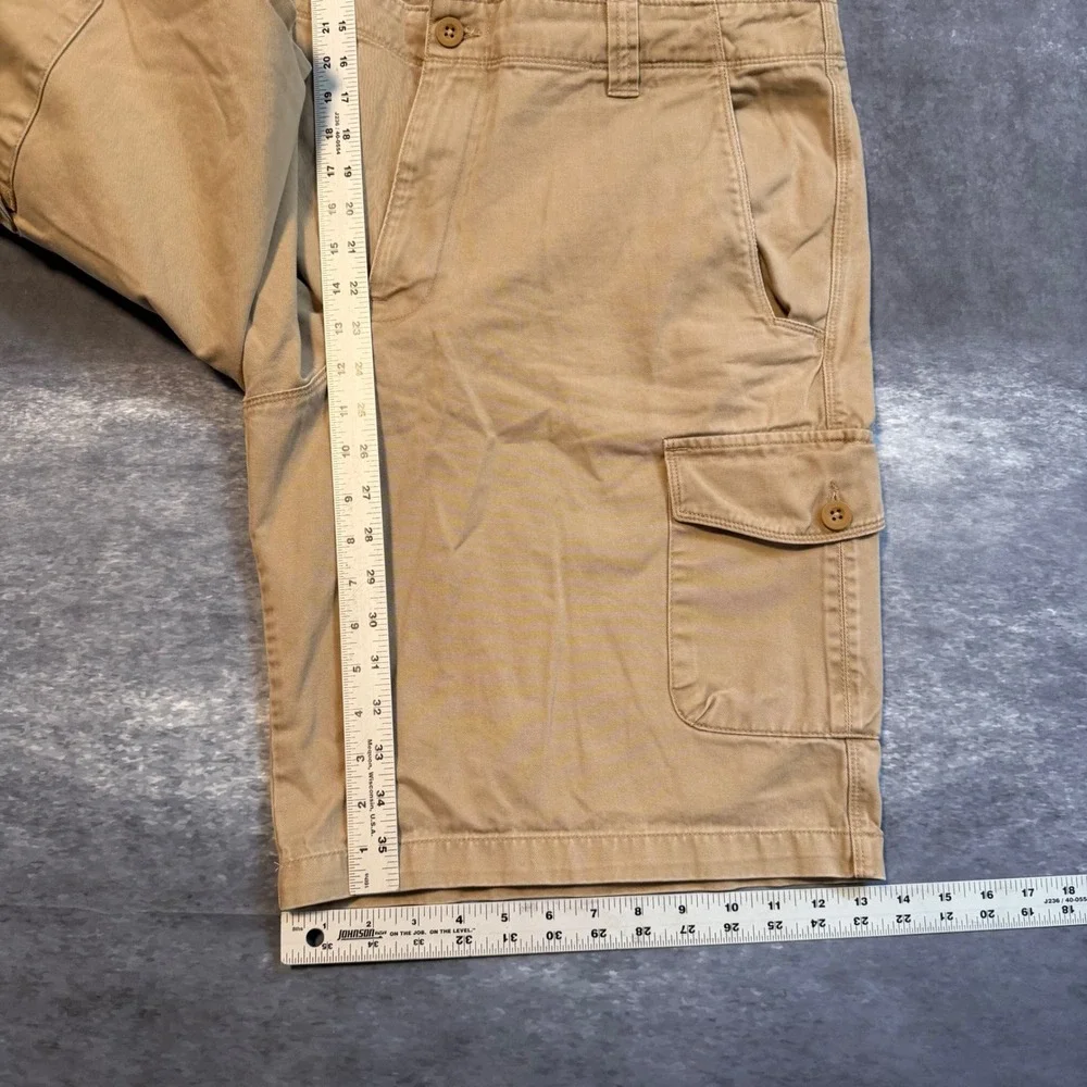 The North Face Mens Cargo Shorts Size 38 Tan Khaki Cotton Twill Hiking Outdoor